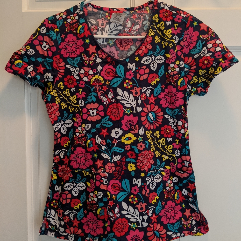 Dickies Scrub Top Size Small